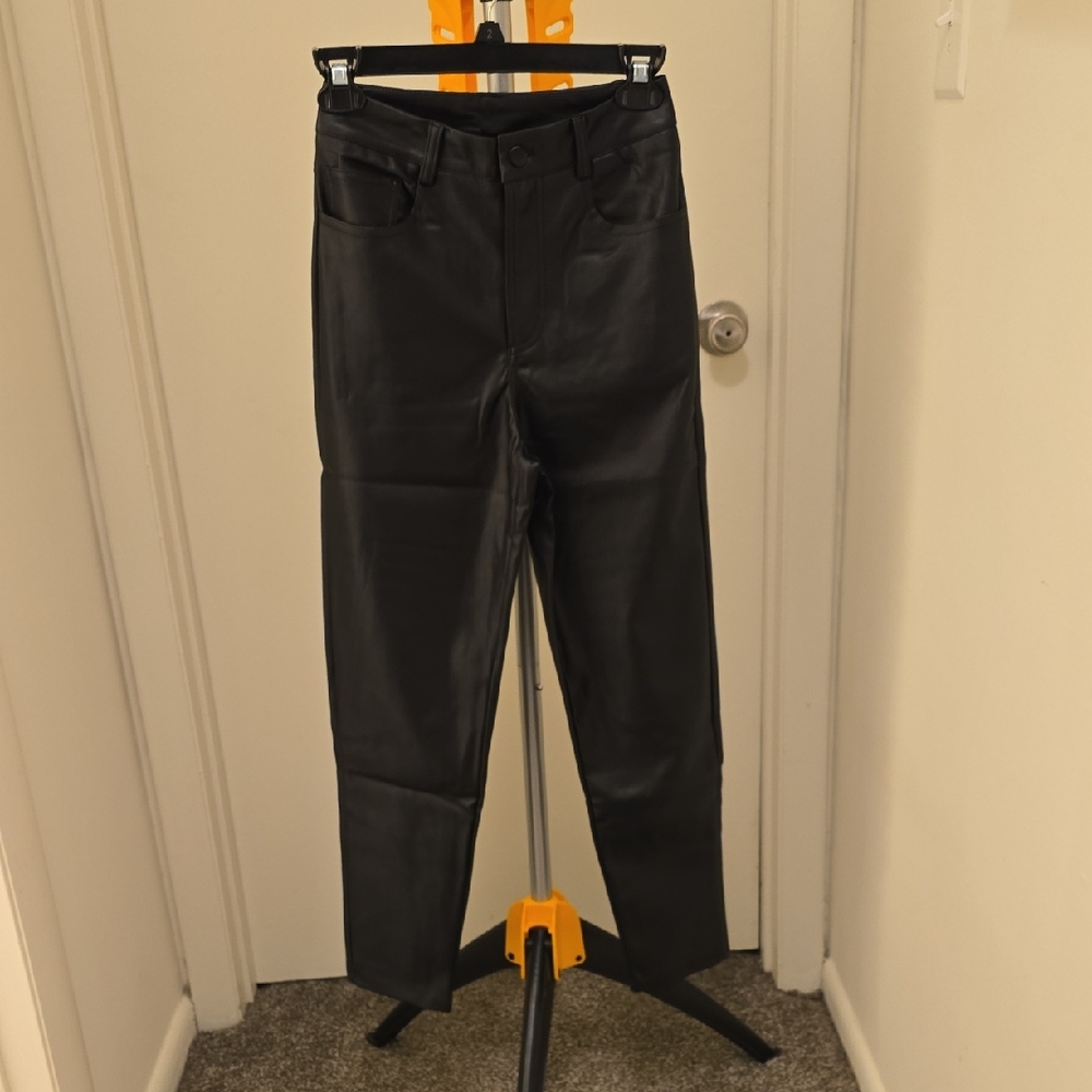 $5 - MUST BUNDLE - NWOT LBLC the label Black Faux Leather High-Waist Pants